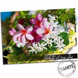 Carte postale fleurs de tahiti et ses iles cp326