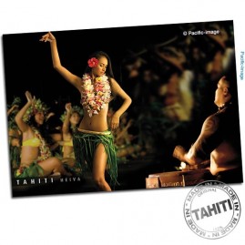 Carte postale heiva tahiti danseuse cp185