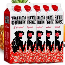 Lot de 5 Tahiti Drink Original Punch 8° Cocktail 1 Litre