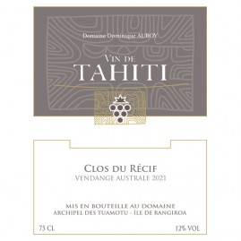 Clos du recif vin blanc de tahiti 75cl 2021