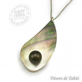 Pendentif Goutte Perle &...