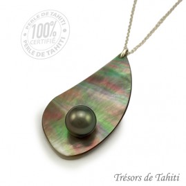 Pendentif Goutte Perle &...