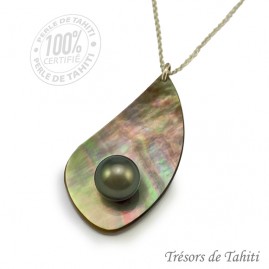 Pendentif Goutte Perle &...