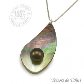 Pendentif Goutte Perle &...