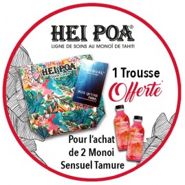 Cadeau ! Trousse offerte pour l'achat de 2 Monoi Sensuel Tamure Hei Poa*