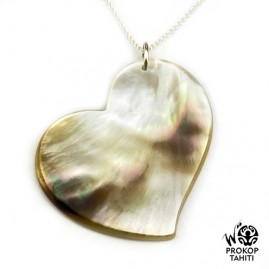 Pendentif Coeur de Nacre XL...